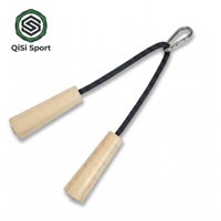Ensemble de poignées en bois naturel pour machine à câbles, pour Lat Pulldown, Seated Row, Pec Fly, accessoires de préhension en bois de hêtre pour machine à câbles
