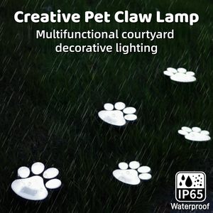 Nouvelle lampe solaire <span class=keywords><strong>LED</strong></span> IP65 en forme de petite patte de chat, luminaire décoratif créatif pour jardin, cour et pelouse, étanche - Product Image 5