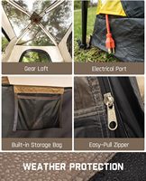 Tente de camping pour 4/6/8/10 personnes, abri instantané, installation en 60 secondes, respirante, imperméable, coupe-vent, multifonctionnelle, camping, randonnée