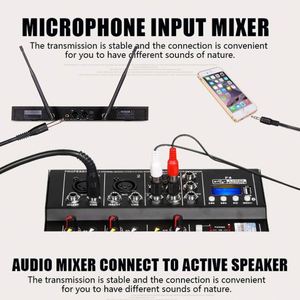 Mini UF4 USB-Audio-Interface 4-Kanal Mini-Audio-Mixer Reverb-Effekt perfekt für Karaoke-<span class=keywords><strong>PC</strong></span>-Aufnahme mikrofone - Product Image 4