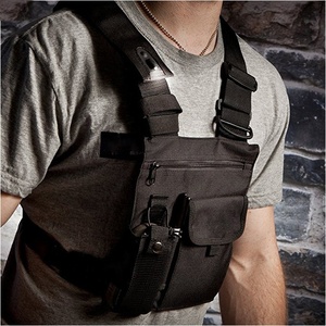 Sac de poitrine pour femmes sportives, <span class=keywords><strong>ceinture</strong></span>, sac banane pour hommes, sac de poitrine tactique, sac de poitrine avec lumière, pratique, réglable, USB, extérieur - Product Image 2