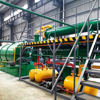 Petite machine de pyrolyse pour transformer les déchets de pneus et de plastique en huile diesel, dispositif de distillation d'huile de pyrolyse de pneus et de plastique
