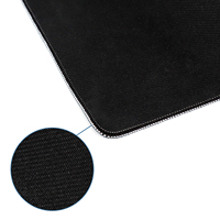 Tapis de souris gaming RGB 2 mm de haute qualité, imprimé HD personnalisé, 14x24, pour jeux de société et cartes, avec bords transparents et coutures, confortable