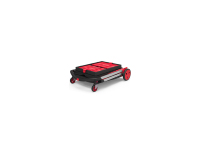 Chariot de courses pliable multifonction à double plateau avec 1 panier de rangement en plastique – Vente en gros