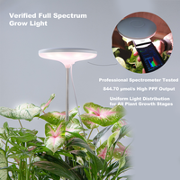 Lampe LED sur pied pour plantes d'intérieur de grande taille, favorisant la floraison, 5W, hauteur réglable 565-1900mm, adaptateur, minuteur intégré, vente en gros