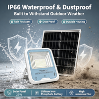 Projecteur solaire LED IP66 étanche, lampe solaire extérieure avec télécommande pour jardin, rue, cour