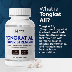 Thực phẩm bổ sung thảo dược nhãn hiệu riêng <span class=keywords><strong>Tongkat</strong></span> <span class=keywords><strong>Ali</strong></span> Extra Strength dành cho nam giới trưởng thành, 60 viên nang chay - Product Image 4