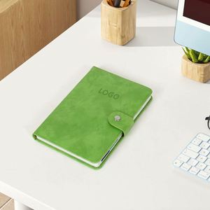 PU Leather Hard Cover Notebook Featuring Custom Embossed Logo a Portable Daily <b>Journal</b> Ideal for School Girls - Product Image 4