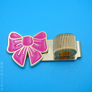 Metal Spring Pen <b>Clip</b> 45mm Alloy For Notebooks Journals Stationery Gift Business Advertising Promotional Use - Product Image 3