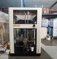 Compresseur d'air rotatif à vis industriel Airking 75HP 55KW 9,0-10,0m3/min 8bar sans huile, à faible bruit, avec moteur et groupe motopropulseur