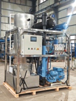 Machine à glace en tube automatique PECOLD 5 tonnes pour moteur de compresseur |   Système de refroidissement industriel air/eau 1000-2000 kg de capacité de stockage