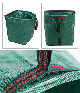 Màu Xanh lá cây có thể gập lại lá thu và bãi cỏ vườn Túi đất vườn Túi nhựa dustban Máy cắt cỏ túi lá - Product Image 5