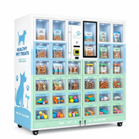 Distributeur automatique de produits pour animaux de compagnie sans réfrigération avec écran tactile pour salons de toilettage et cliniques vétérinaires