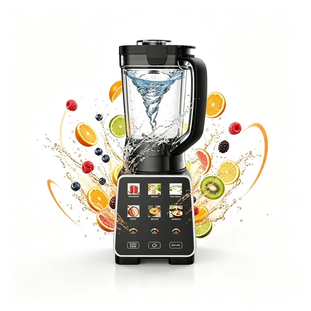 1400W Multi-Functional Electric Processor for Household Hotel Use German Language Variable Speed 6 Fruit Mixer Juicer Blender