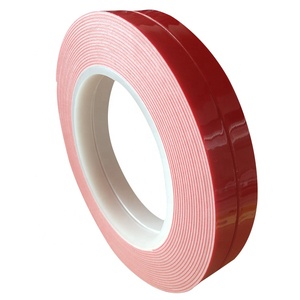 Adesivo a doppia faccia in schiuma bianca con pellicola rossa, adesivo espanso fisso ispessimento ad alta viscosità - Product Image 3