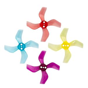 Gemfan 40mm 4-Blade Plastic Propeller 1.6X3.6X4 1mm 1.5mm pour RC FPV Freestyle <span class=keywords><strong>TinyGo</strong></span> TinyWhoop Drones - Product Image 1