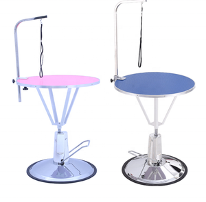 MESA DE ASEO hidráulica para mascotas, altura ajustable, rotación de 360 grados, redonda, eléctrica - Product Image 2