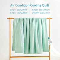 Couette Rafraîchissante en Fibre Respirante Lavable Taille Simple/Double pour l'Été – Idéale pour la Maison