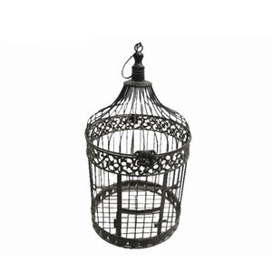 Cage à oiseaux de style classique, grande, noire, décoration de jardin, nid d'oiseaux en fil métallique - Product Image 5