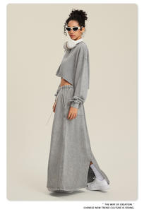 متعددة الألوان عالية الجودة للنساء قمصان نسائية فارغة مخصصة القطن هوديي تنورة سويتشيرت العرق - Product Image 3