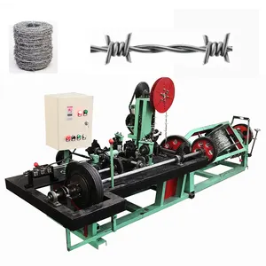 automatic twisted barbed wire mesh making machine / maquina para hacer alambre de pua