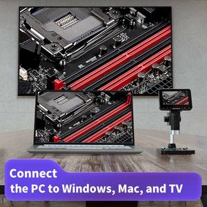 टेसिहान माइक्रोस्कोप पोर्टेबल 4.3 इंच एलसीडी डिजिटल माइक्रोस्कोप प्रकार सी इलेक्ट्रॉन माइक्रोस्कोप मोबाइल मरम्मत के लिए - Product Image 4