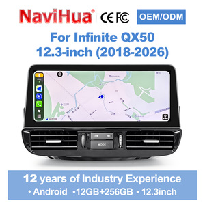 Navihua New Player 12.3 inch Android <b>Car</b> Radio for Infiniti QX50 2018-2026 Multimedia Carplay DVD Player GPS DSP Auto Stereo - Product Image 1