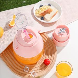 ที่คั้นน้ำผลไม้แบบไร้สาย7.4V แบบ USB ชาร์จไฟได้, ที่ใส่แก้วไฟฟ้าแบบพกพาความจุขนาดใหญ่1L หลอดฟางสำหรับใช้งานในรถยนต์ - Product Image 2