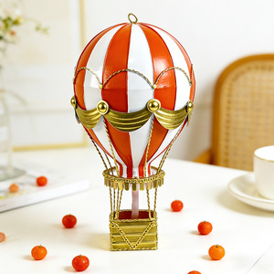 Ornement de ballon à air chaud vintage en métal, décoration murale pour restaurant, café, fête et décoration murale de la maison - Product Image 5