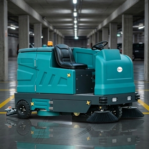 Fregadora de Pisos Industrial Inteligente Automática GS1450 para Restaurantes y Hoteles, con Componentes: Motor de Cepillo, Batería, Plástico Industrial - Product Image 1