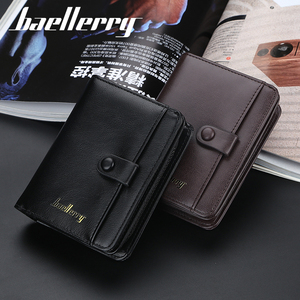 Portefeuille pour hommes court vertical fente multi-cartes permis de conduire <span class=keywords><strong>porte</strong></span>-<span class=keywords><strong>monnaie</strong></span> jeunesse <span class=keywords><strong>porte</strong></span>-<span class=keywords><strong>carte</strong></span> à glissière - Product Image 3