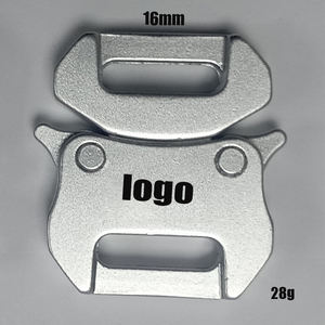 Plata 15mm negro al aire libre mochila correa ajustable sombrero bolsa accesorios 1 pulgada curvado Metal Liberación lateral hebilla mochila hebilla - Product Image 1