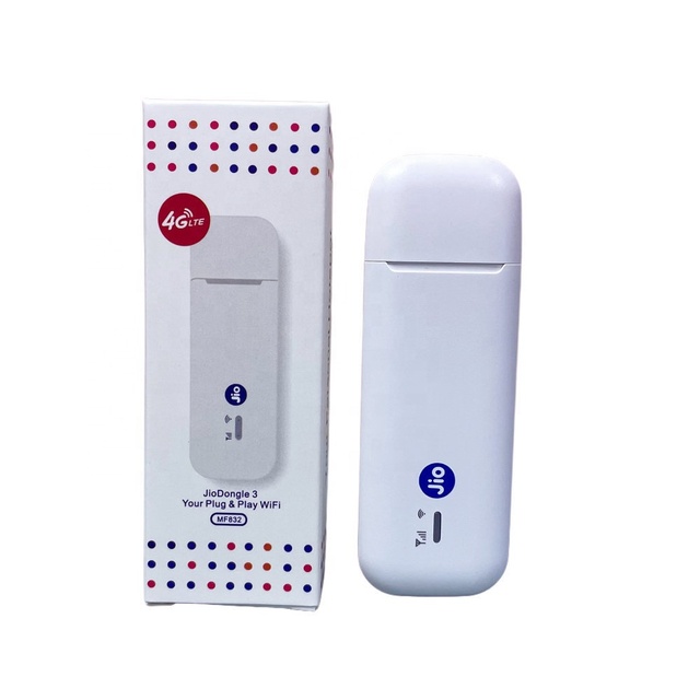4G UFI WIFI Modem Network Card Router Portable WiFi Wireless Car Hotspot Plug and Play JIO MF832