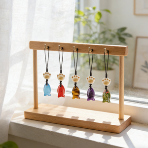 Piedra Curativa Grabada con Palabras Inspiradoras, Colgante de Piedra Ovalado Personalizable <span class=keywords><strong>para</strong></span> Aliviar el Estrés, Adorno <span class=keywords><strong>para</strong></span> Coche o Bolso - Product Image 3