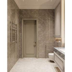Wholesale Modern Stainless Steel <strong>MDF</strong> Double Single Wooden <strong>Panel</strong> <strong>Bath</strong> Cabinet LED Mirror Wall Hung Floor Standing Installation - Product Image 6