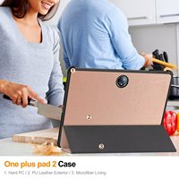 Étui pour tablette Oneplus Pad Pro 12,1 pouces en cuir PU, support magnétique à trois volets, mise en veille automatique, coque intelligente pour tablette