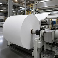 Papel Térmico sin BPA de 48 g/m², Rollo Jumbo Blanco, Papel para Recibos POS de Alta Sensibilidad para Supermercados, Cajeros Automáticos y Logística
