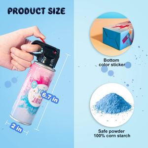 Özelleştirilebilir toptan 110g Cannon pudra sprey şişesi haber erkek ve kız seks hava sis selam tabancası konfeti ortaya - Product Image 2