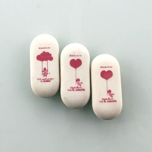 Soododo Thân Thiện Với Môi Văn Phòng Phẩm 3D Cao Su Tẩy Bút Chì Tẩy Hình Tùy Chỉnh Cao Su Hình Bầu Dục Tẩy - Product Image 5