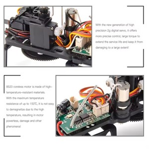 C129 Micro RC Hélicoptère 4CH RTF Automatique Stable En Un Clic 3D Flip Hélice Unique Sans Aileron Simulation Avion Modèle Jouets - Product Image 4