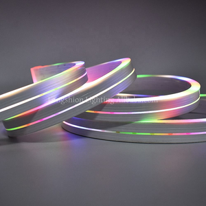 شريط إضاءة نيون <span class=keywords><strong>LED</strong></span> ذكي بتحكم عبر التطبيق، إضاءة <span class=keywords><strong>RGB</strong></span> 360 درجة، 10 أمتار/لفة، لتزيين المنزل والحفلات وإضفاء أجواء مميزة - Product Image 6