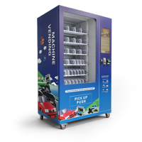 Máquina Expendedora de Espiral, Kiosco Comercial Grande para Exteriores con Pantalla Giratoria para Snacks y Bebidas