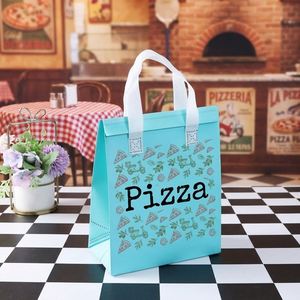 Custom Logo Hot Cold Food Delivery Bag Eco PP Nonwoven Aluminum Foil Insulated <b>Cooler</b> Bag for Professional Catering Takeout - Product Image 1