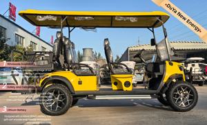 2025 nouveau modèle nouveau design voiturette de golf LED phare auvent chariot de golf électrique mini voiture électrique panneau solaire production d'énergie - Product Image 3