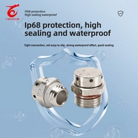 YouKun IP68 Bouchon de ventilation M12 étanche avec soupape de décharge de pression et de température, membrane E-PTFE, pour applications automobiles, électroniques extérieures et gaz