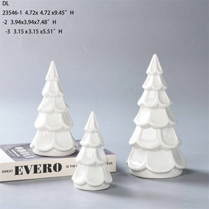 BESTCERA磁器クリスマスオーナメントLED装飾セラミッククリスマススペクタクルセラミッククリスマスツリーLEDグロー付き - Product Image 5