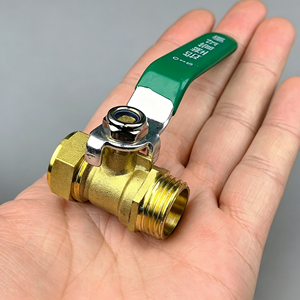 1 Pièce Vanne à boisseau sphérique en acier inoxydable, filetage NPT femelle, passage pleine section, avec levier d'arrêt pour conduite d'eau, résistante à la corrosion, pour applications de tuyauterie - Product Image 1