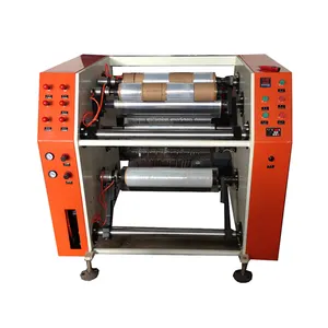 Factory Direct Double Shaft Automatic Paper Roll Film Machine High Quality Aluminum Foil Rewinder