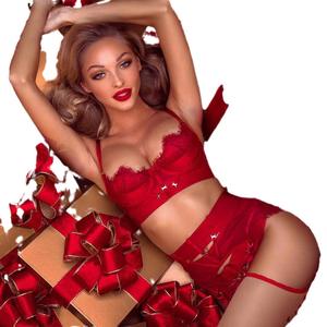 Nouvel ensemble <span class=keywords><strong>de</strong></span> lingerie <span class=keywords><strong>de</strong></span> luxe <span class=keywords><strong>haut</strong></span> <span class=keywords><strong>de</strong></span> <span class=keywords><strong>gamme</strong></span> pour femme, sexy, trois pièces, avec <span class=keywords><strong>porte</strong></span>-jarretelles rouge et bretelles <span class=keywords><strong>de</strong></span> maintien, lingerie <span class=keywords><strong>de</strong></span> soirée sculptante - Product Image 4