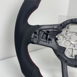 Volante Deportivo R Line de Cuero Semiperforado Sin Botones para <span class=keywords><strong>Golf</strong></span> <span class=keywords><strong>5</strong></span> 6 7 R MK5 MK6 <span class=keywords><strong>MK7</strong></span> <span class=keywords><strong>MK7</strong></span>.<span class=keywords><strong>5</strong></span> <span class=keywords><strong>Gti</strong></span> Polo Passat CC B8 Jetta - Product Image 2